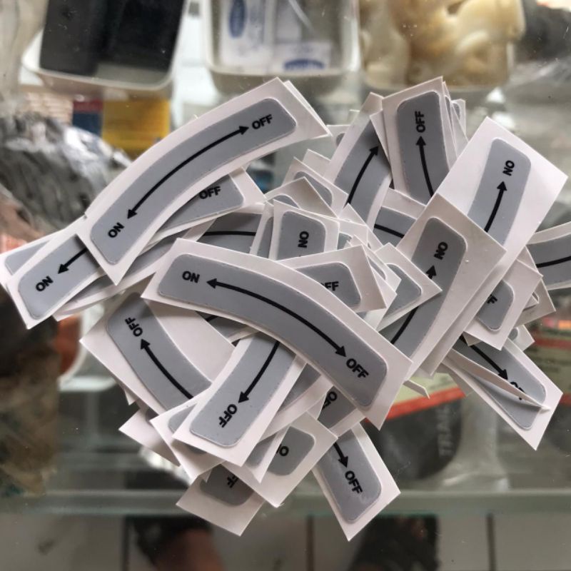 Jual Sticker petunjuk on off tuas keran besin vespa | Shopee Indonesia
