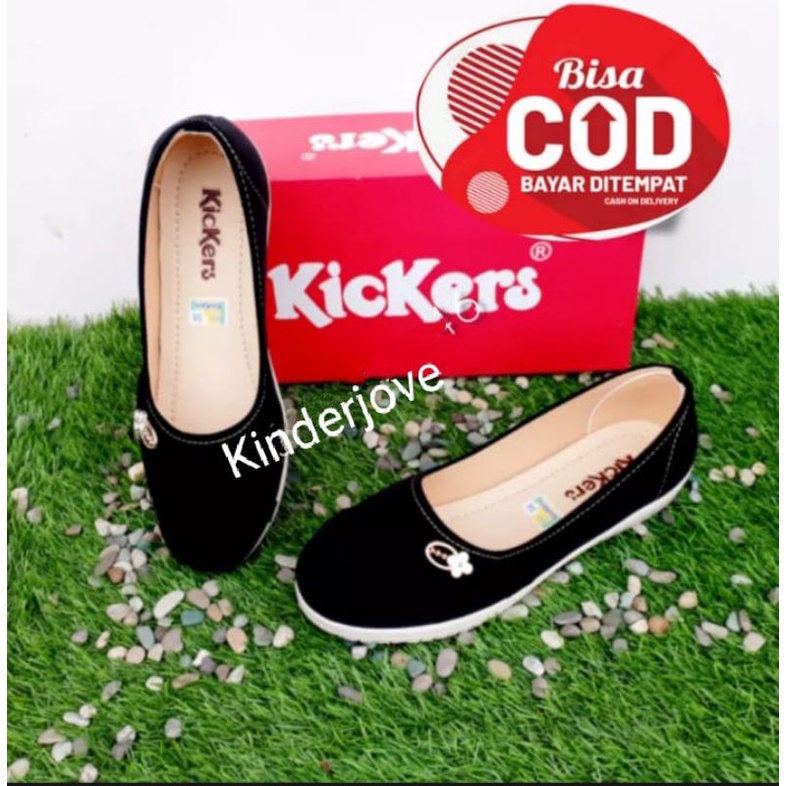 Jual Sepatu Kickers Wanita Slip On/Sepatu Flat wanita HS01 Shopee