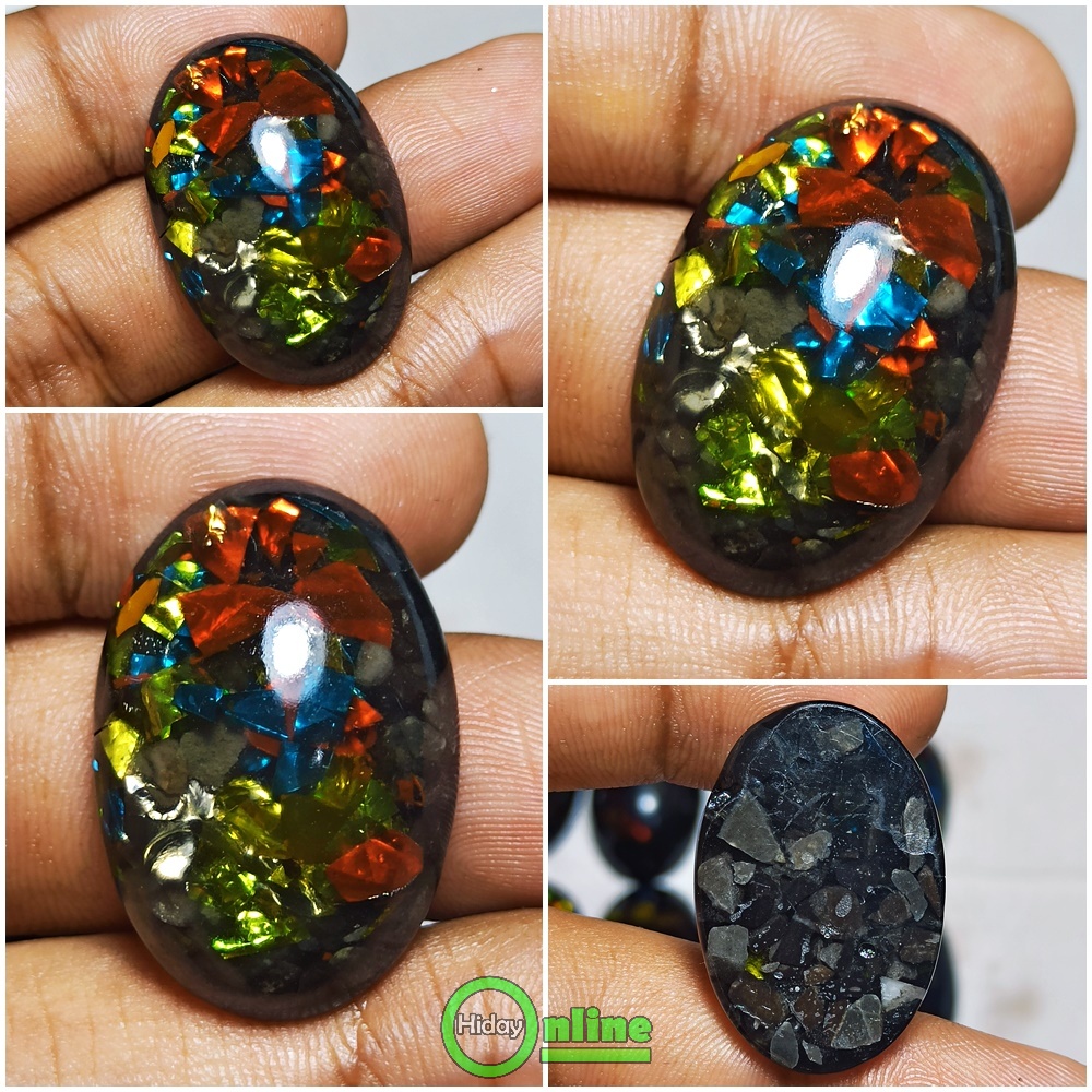 Jual Permata Kalimaya Black Opal Jarong Big Size Chatam Shopee Indonesia