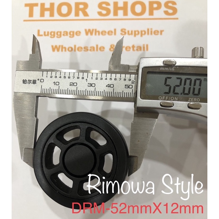 Jual 8 pcs Roda koper 52mm double wheel aircraft wheel full set Rimowa ...