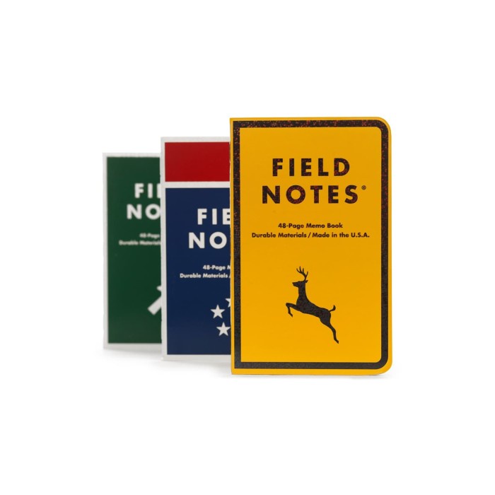Jual Note Notebook Field Notes Mile Marker 3 Pack Dot Graph Paper ...