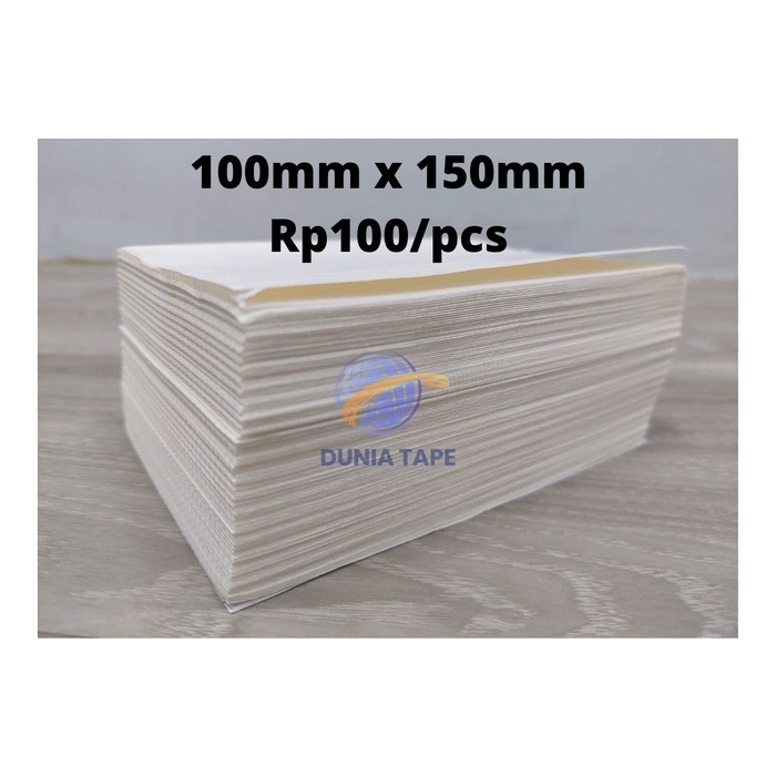 Jual Term Label Thermal Sticker 100 X 150 Mm (A6) Isi 500 Pcs | Shopee ...