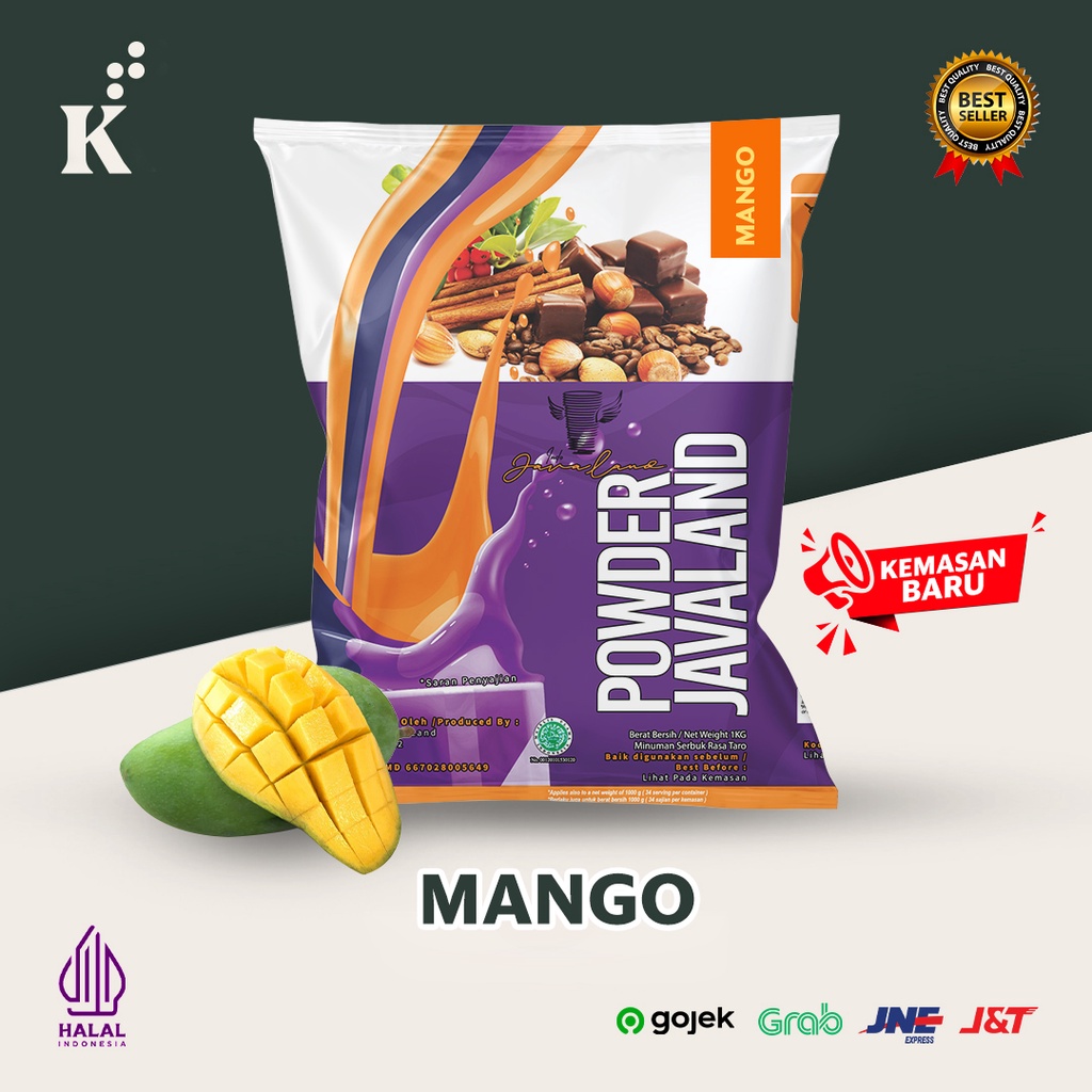 Jual Bubuk Minuman Bubble Powder Drink Mangga / Mango ORIGINAL Javaland ...