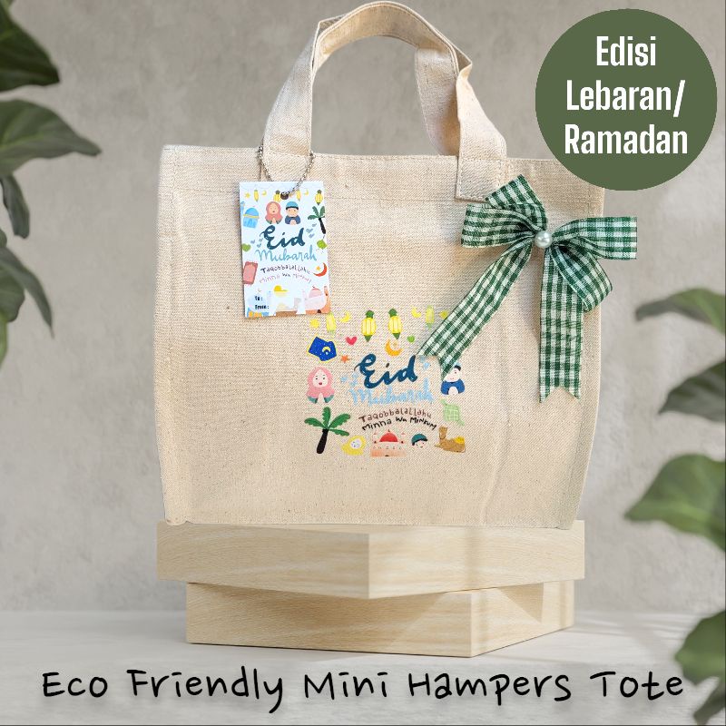 Jual Eco Friendly Tote Bag Hampers Medium Edisi Lebaran Idul Fitri
