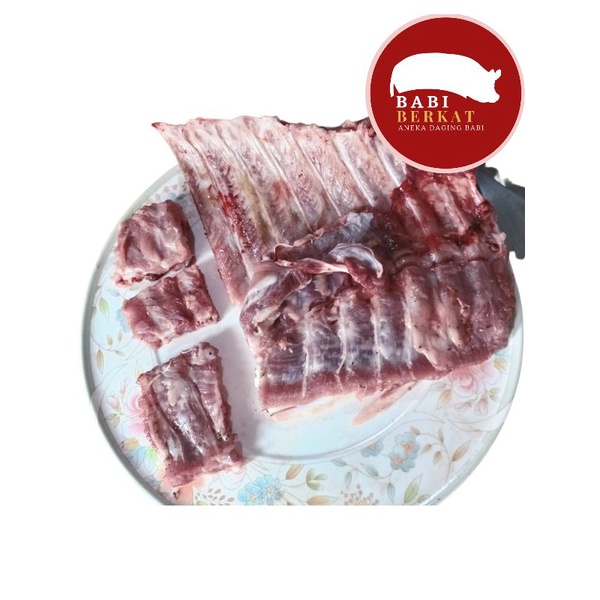 Jual Babi Berkat - Iga Rib Baikut Tulang Iga Babi Daging 100% segar ...