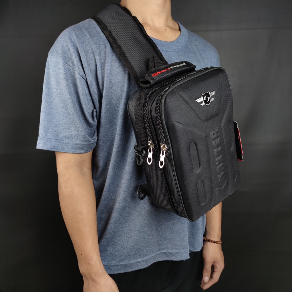 Jual Slingbag Tas Selempang 2 Fungsi Terbaru Original SANTER Slingbag