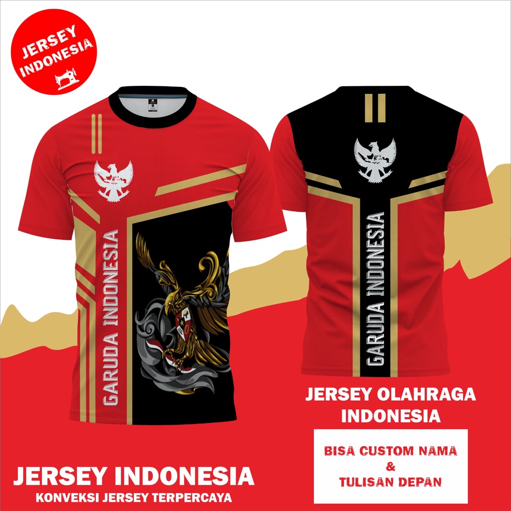 Jual Baju Olahraga Pria Wanita Jersey Running Garuda Indonesia NKRI ...