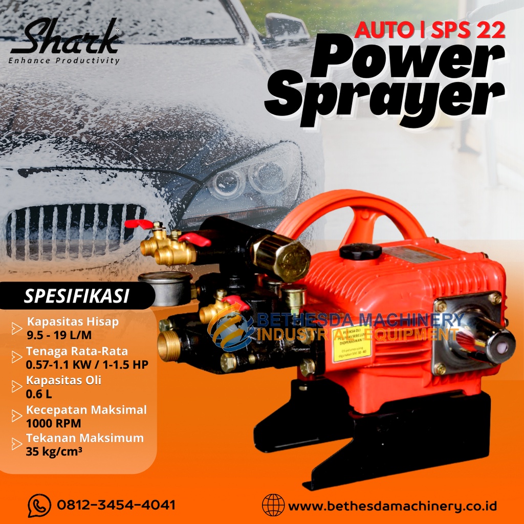 Jual Mesin Power Sprayer Shark Sps Auto Shopee Indonesia