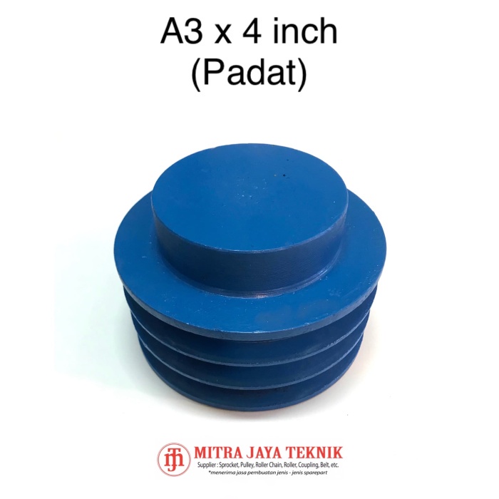 Jual PULI BESI PADAT A3 x 4 inch PULLY PULLEY POLLY POLI 3 JALUR ...