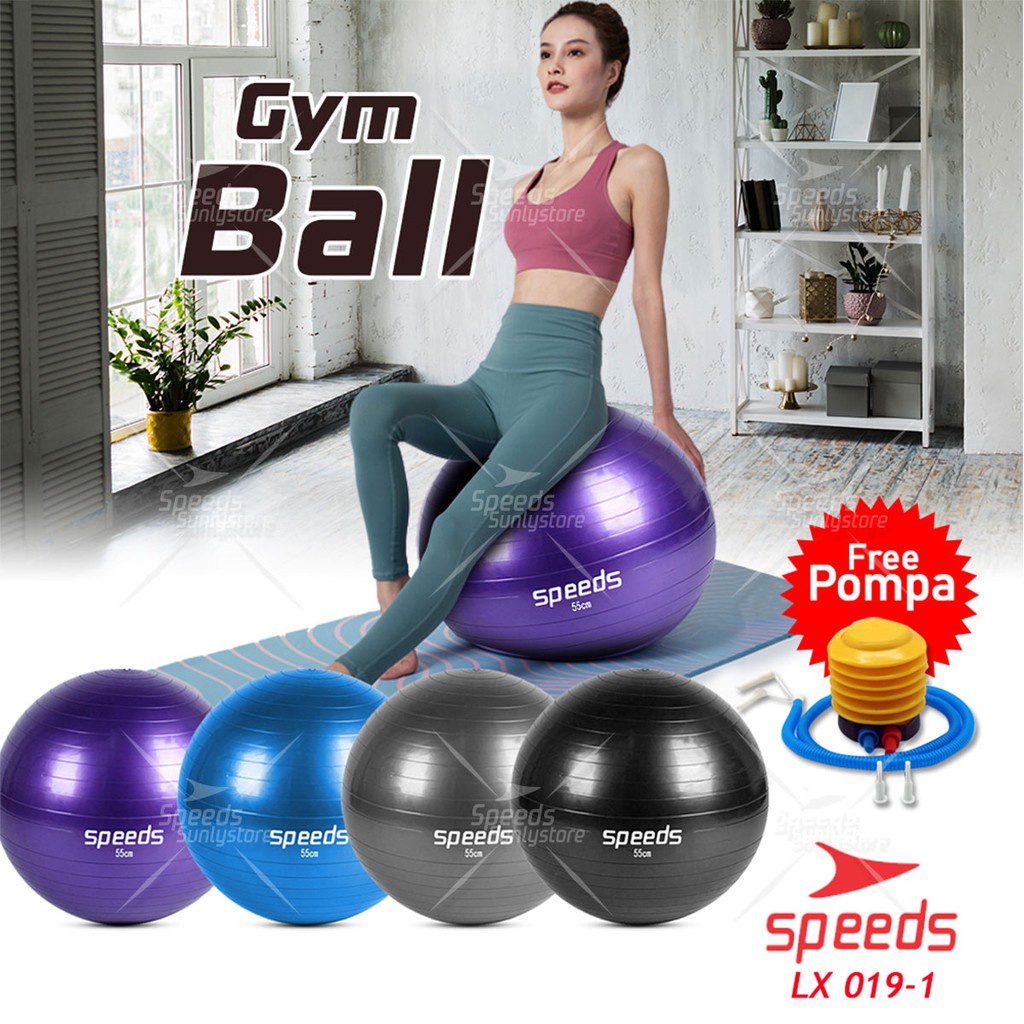 Jual Speeds Gym Ball Gymball Fitness 75cm Bola Yoga Alat Olahraga 019