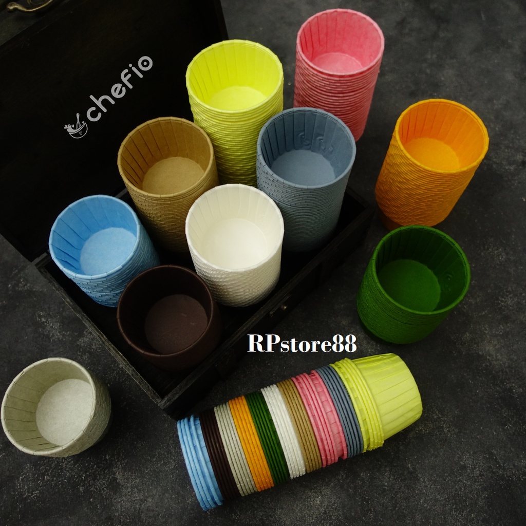 Jual Chefio Kertas Cupcake Muffin Roti Bolu Paper Cup Case Colorful ...