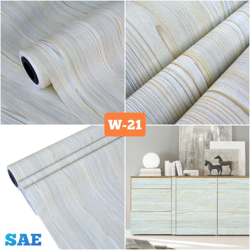 Jual Wallpaper Kayu Berserat Premium Stiker Lemari Meja Pintu Dinding