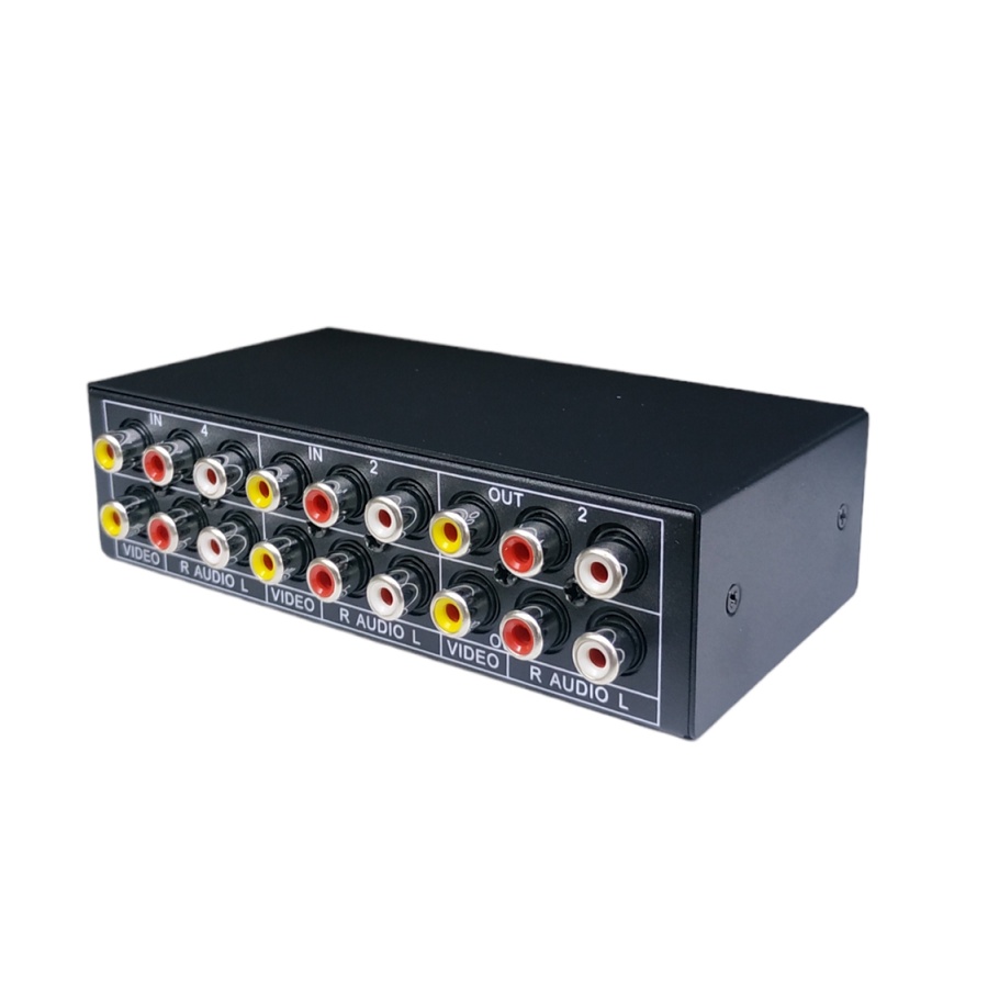 Jual AV Selector 402VA RCA Audio Video Switch 4 Port | Shopee Indonesia