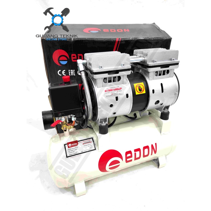 Jual Kompresor Angin Tanpa Oli Kapasitas 8 Liter 3/4HP ED550-8L EDON ...
