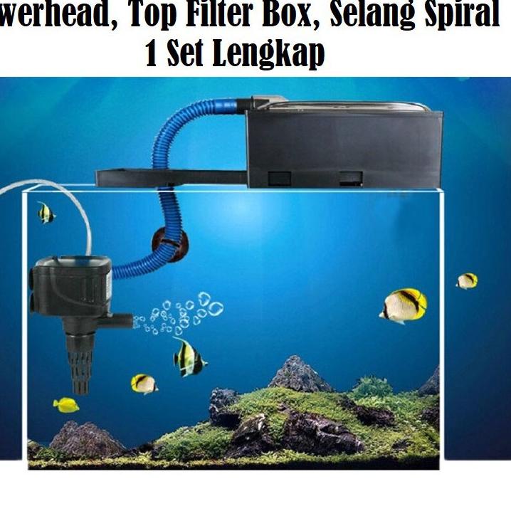 Jual HND863 Box filter lengkap, kotak filter aquarium, box filter