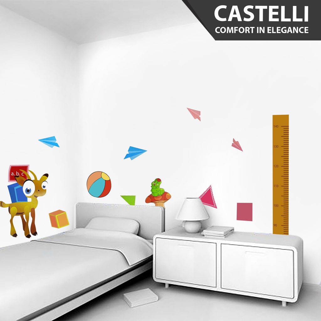 Jual Sticker Dinding Castelli Wall Sticker Tema Growth Chart - 1232001 ...