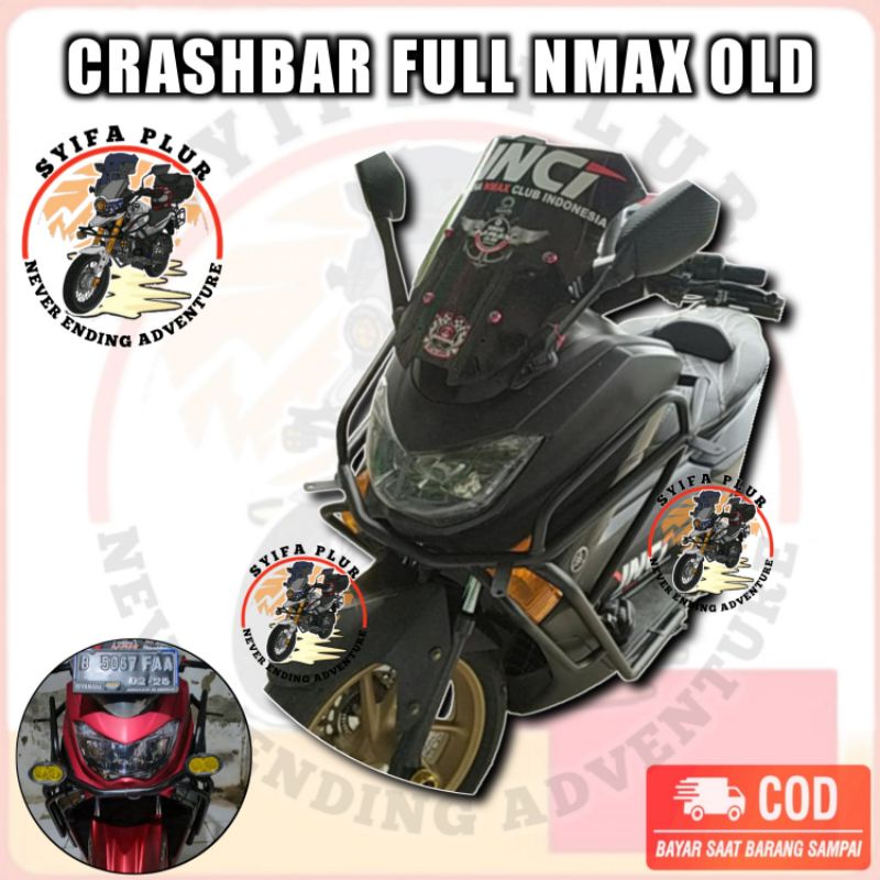 Jual Tubular Crashbar Full Nmax Old Crasbar Full Nmax Tubular Full Nmax