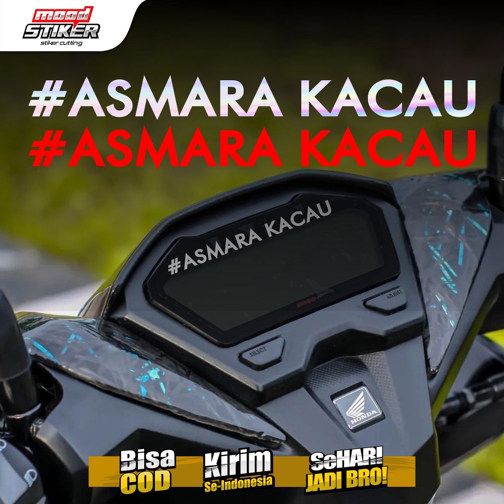 Jual Stiker Cutting Asmara Kacau / Stiker #asmarakacau Skotlet | Shopee ...