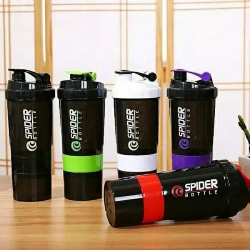 Jual botol shake protein spider shaker 600ml | Shopee Indonesia