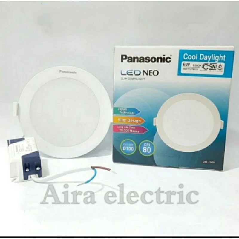 Jual Lampu Downlight Led Panel Neo Slim Watt Watt W W Panasonic Shopee Indonesia