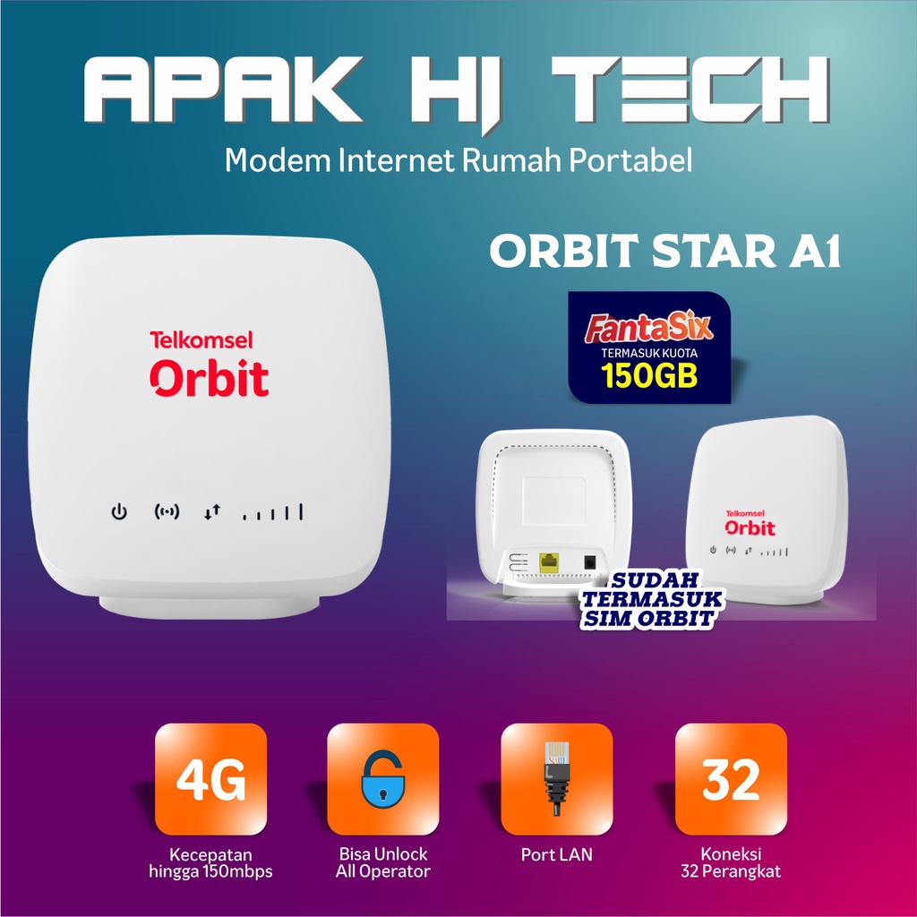 Jual Telkomsel Orbit Star A1 - A1 Modem - Modem Wifi - Modem Star A1 ...