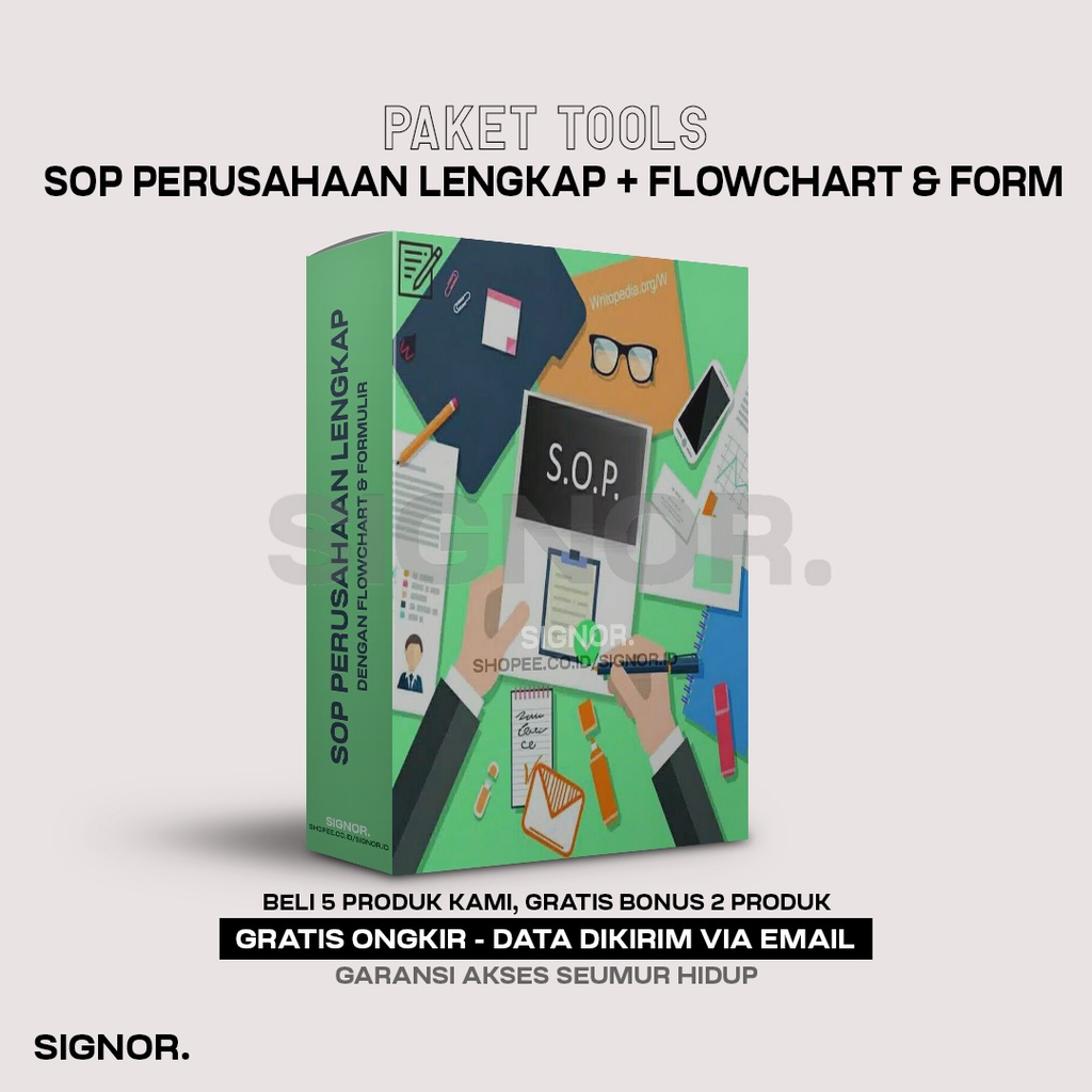 Jual [Q8072] Paket SOP Perusahaan Lengkap Dengan Flowchart Dan Formulir ...