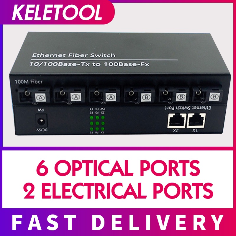 Jual Media Converter Fiber Switch Sakelar serat Gigabit