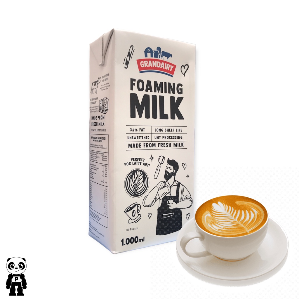 Jual Grandairy Foaming Milk 1 Liter Susu Foaming UHT Shopee Indonesia