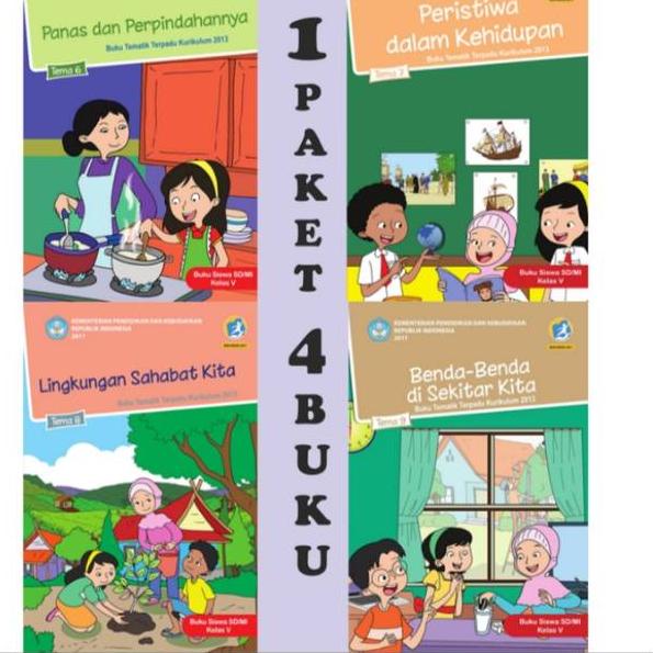Jual Sepaket buku siswa kelas 5 smtr 2 tema 6789 ‣ TWU.03Ja23ᴴ | Shopee ...