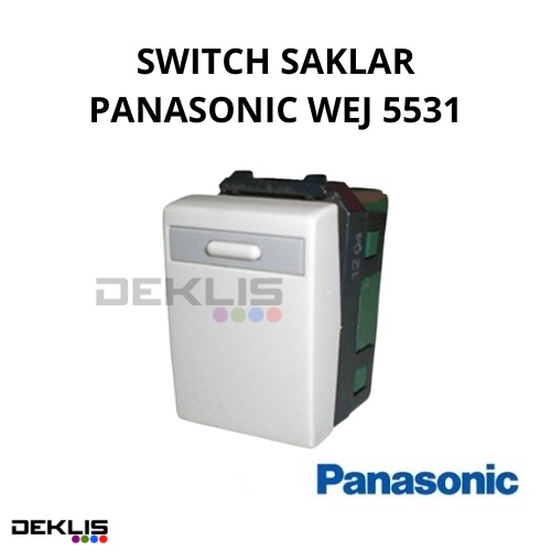 Jual Mata Saklar Panasonic Wide Series WEJ 5531 Switch Sklar - Putih ...