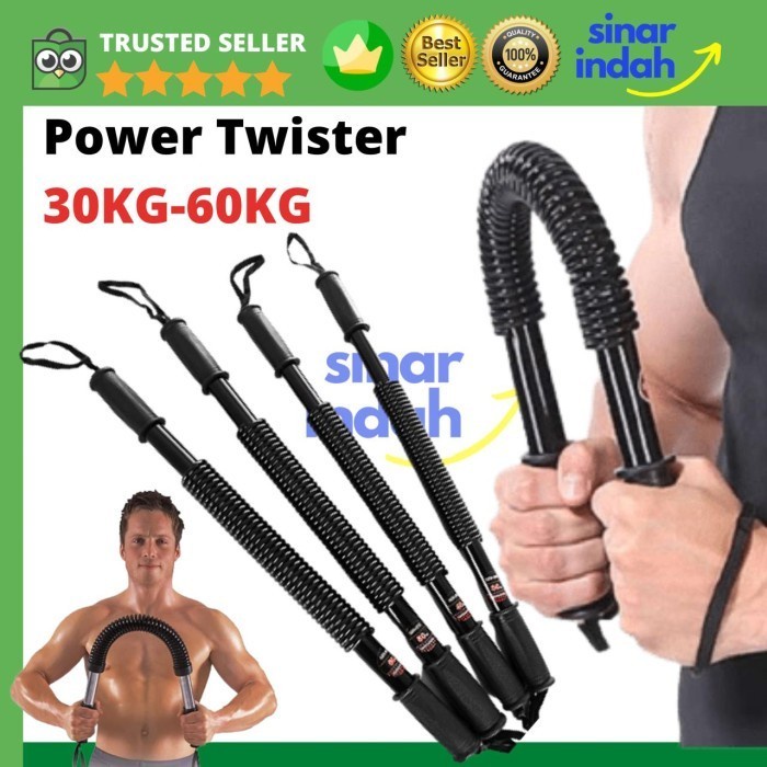 Power Twister – Federstahl-Armtrainer Für Brust, Rücken & Arme | 80 Kg Oder 100 Kg Widerstand