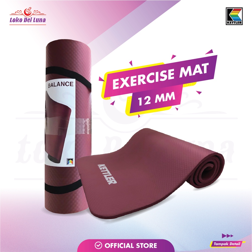 Jual KETTLER Yoga Mat 12mm Matras Senam Shopee Indonesia