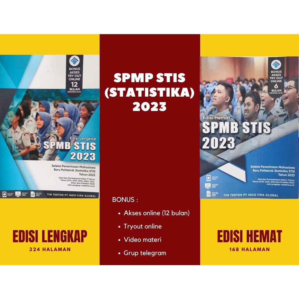 Jual BUKU SPMB STIS (STATISTIKA) 2023, TERBARU DAN TERLENGKAP Shopee