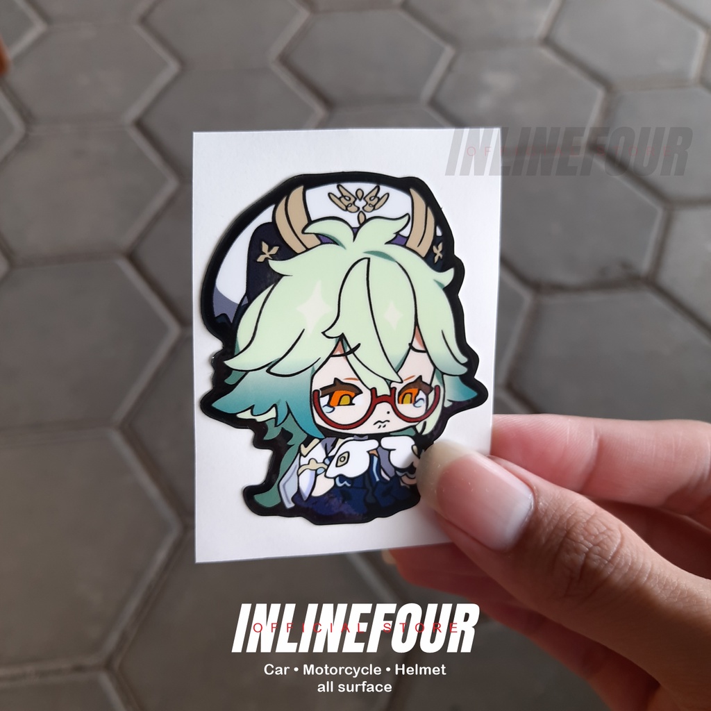 Jual Stiker Hologram Sticker Genshin Impact Sucrose Anime Wibu