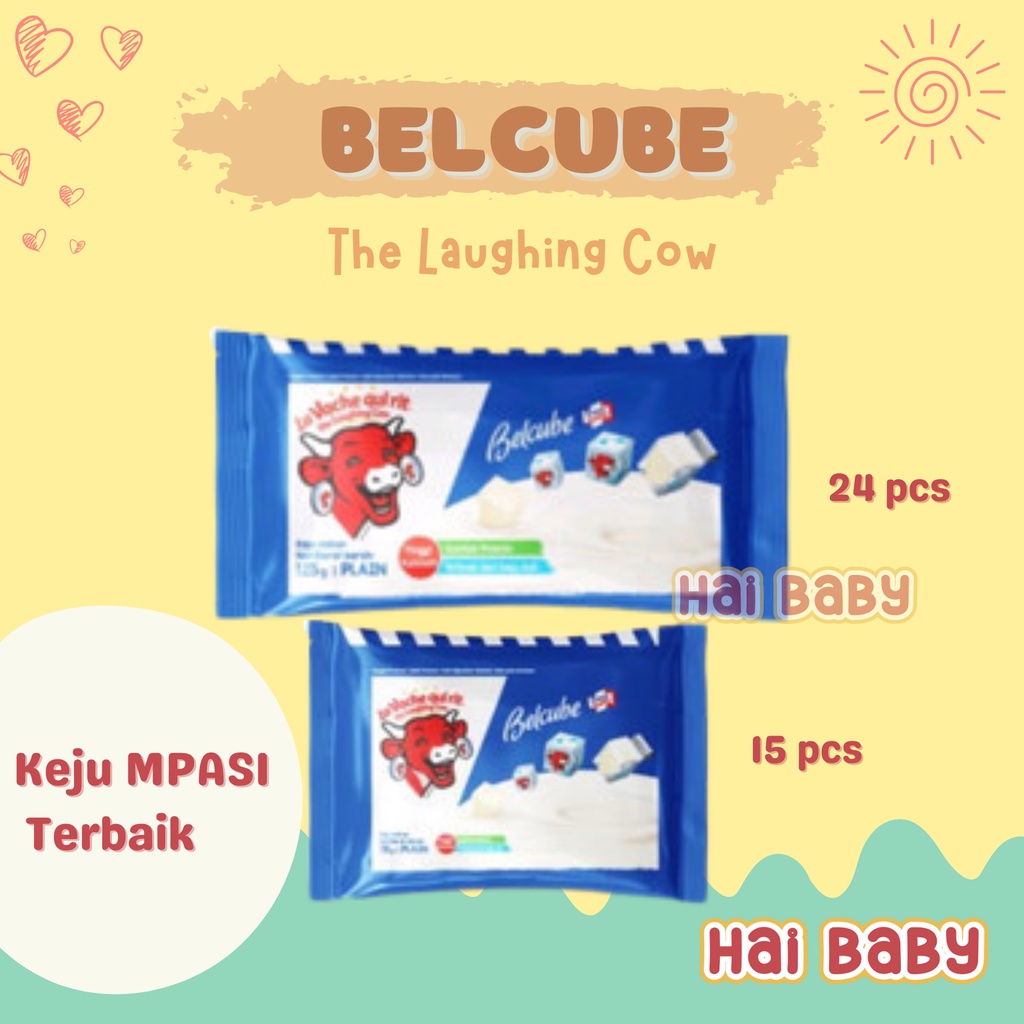 Jual The Laughing Cow Keju Belcube plain Cheese 125 gr keju mpasi bayi ...