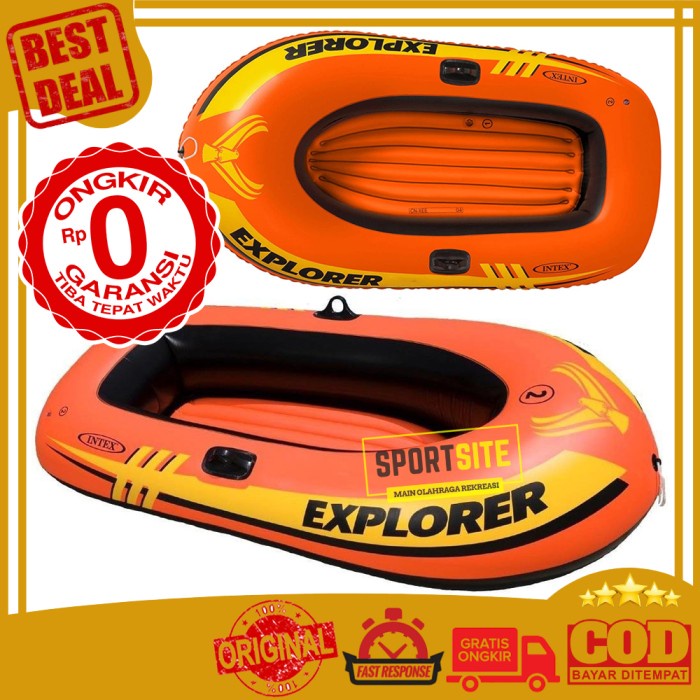 Jual Pera Intex Explorer Rubber Boats 200 1.96M Perahu Karet Pancing ...