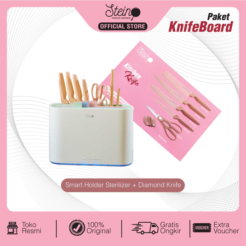 Jual (VOUCHER 15) STEINCOOKWARE PAKET KNIFEBOARD ( SMARTBOARD & DIAMOND KNIFE ) Shopee Indonesia