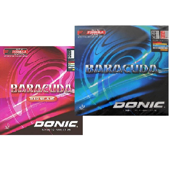 Rivestimento Donic Baracuda Per Tennistavolo – 2,3 Mm, Nero, Gomma Con Effetto Spin E Adesivo