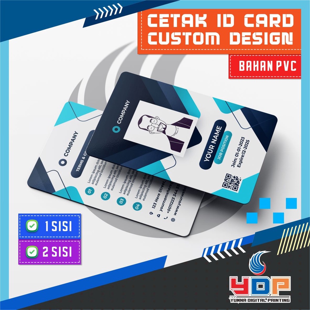 Jual Cetak ID Card Kartu Member PVC Card Member Card Custom ID Card ...