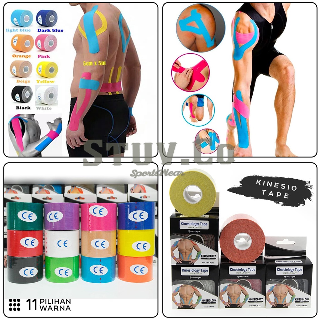 Foydream Kinesio Tape 6 Rotoli 5 Cm X 5 M | Impermeabile, Traspirante, Colori Misti | Taping Sportivo Per Ginocchio, Spalla, Caviglia - 3