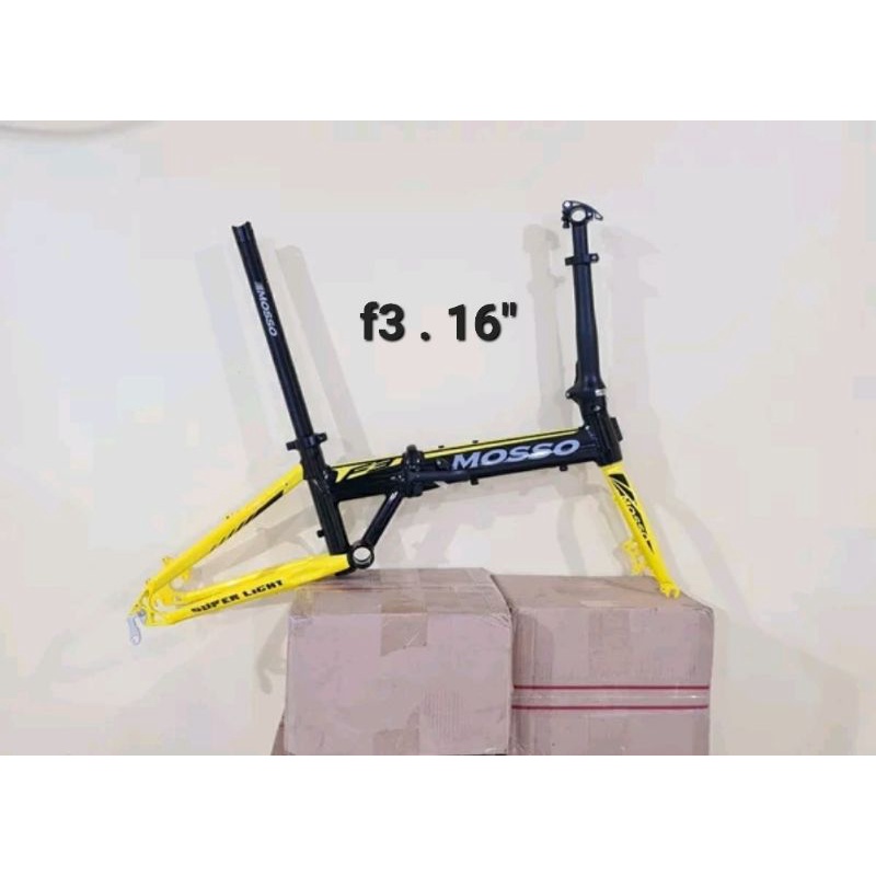 Jual MOSSO F3 16 INCH FRAME RANGKA SEPEDA LIPAT SELI FOLDING BIKE MOSSO F3 DISCBRAKE UKURAN 16 PLUS ATAU 349 Shopee Indonesia