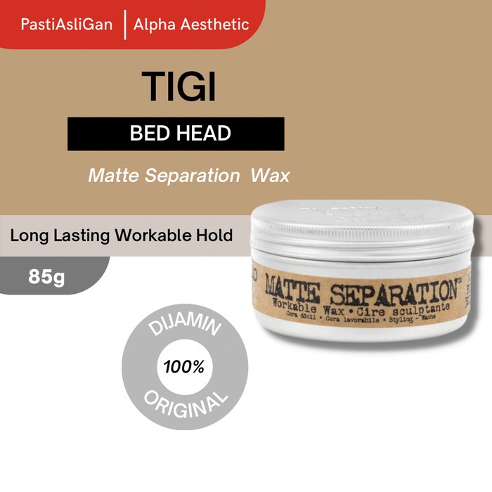 Jual Hair Wax Tigi Bed Head For Men Matte Separation Workable Wax Made ...