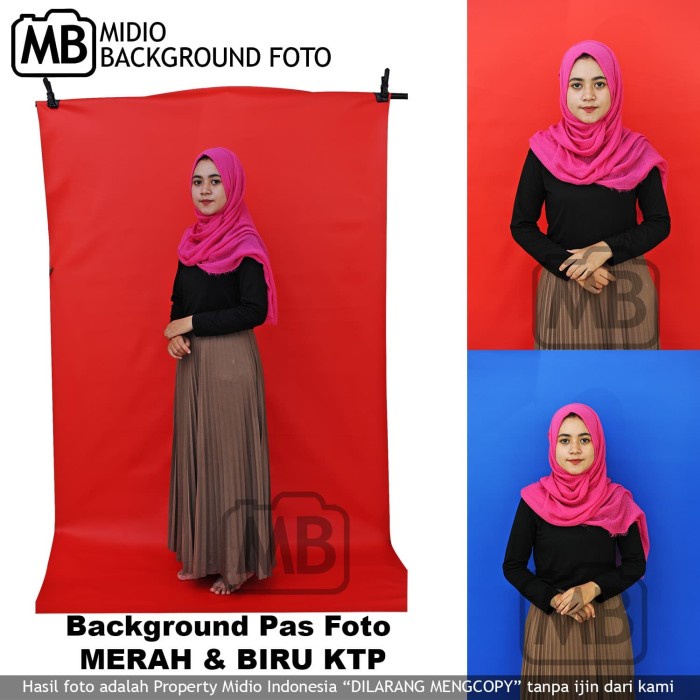 Jual Backdrop Background Foto Ktp Midio Ukuran X Shopee Indonesia