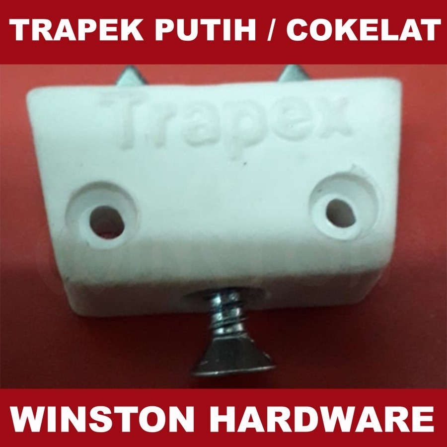 Jual TRAPEX PUTIH SIKU AMBALAN PENYANGGA BESI PLASTIK KAYU LEMARI ...