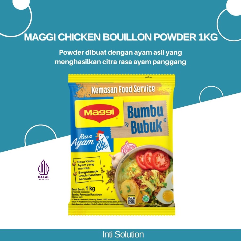 Jual MAGGI CHICKEN BOUILLON POWDER 1 kg / BUMBU MASAK PENYEDAP RASA AYAM Shopee Indonesia