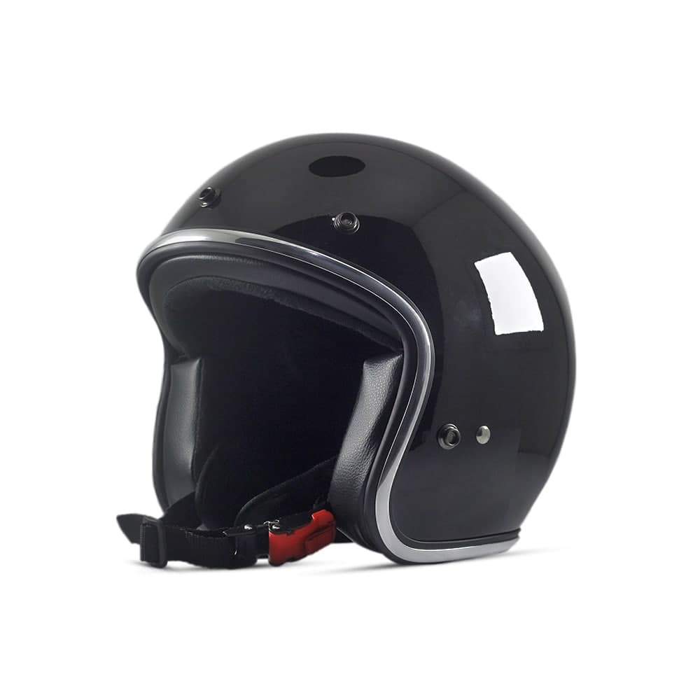 Jual Helm Bogo Dewasa E22 Jitsu Black Glossy Retro Classic Half face ...
