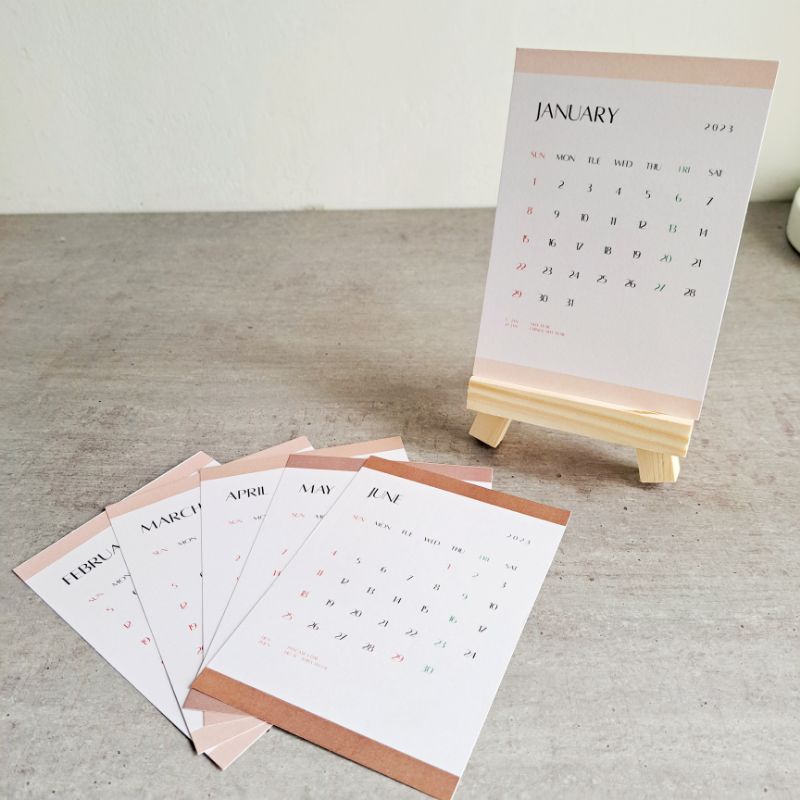 Jual KALENDER MEJA 2023 - KALENDER DUDUK - [aesthetic calendar ...