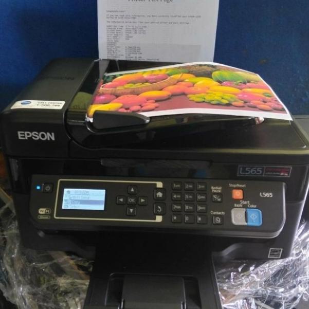 Jual printer epson l565 second wifi all in one ink tank print scan copy
