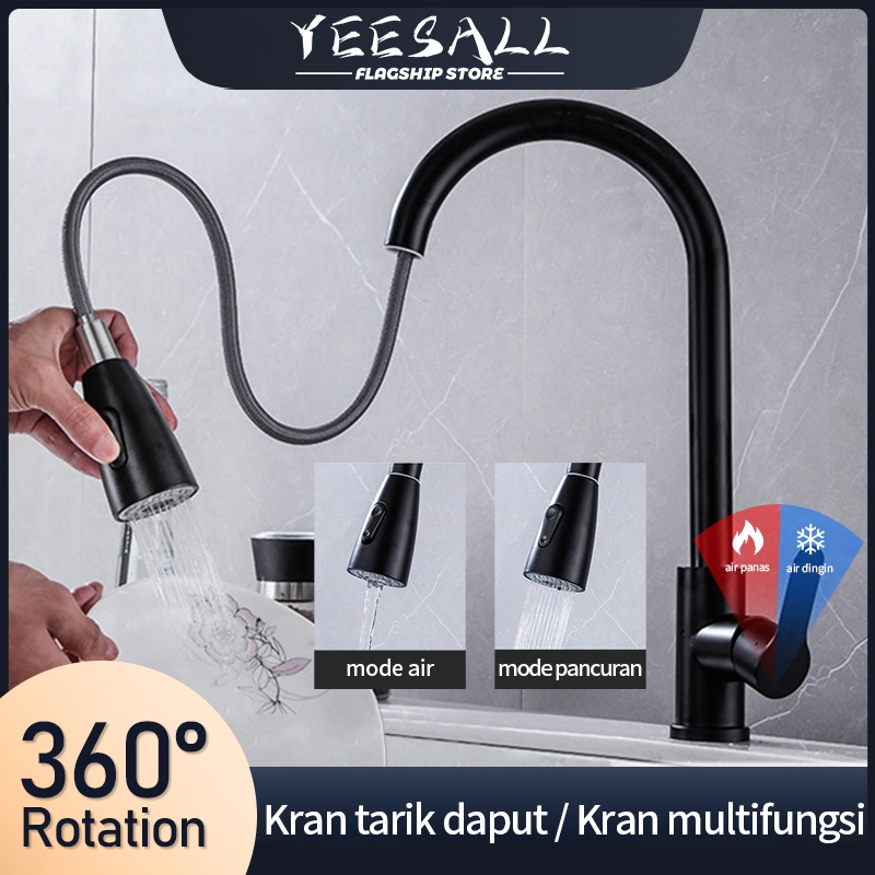 Jual Kran Bathtub Panas Dingin stainless 304 hitam / Kran Shower