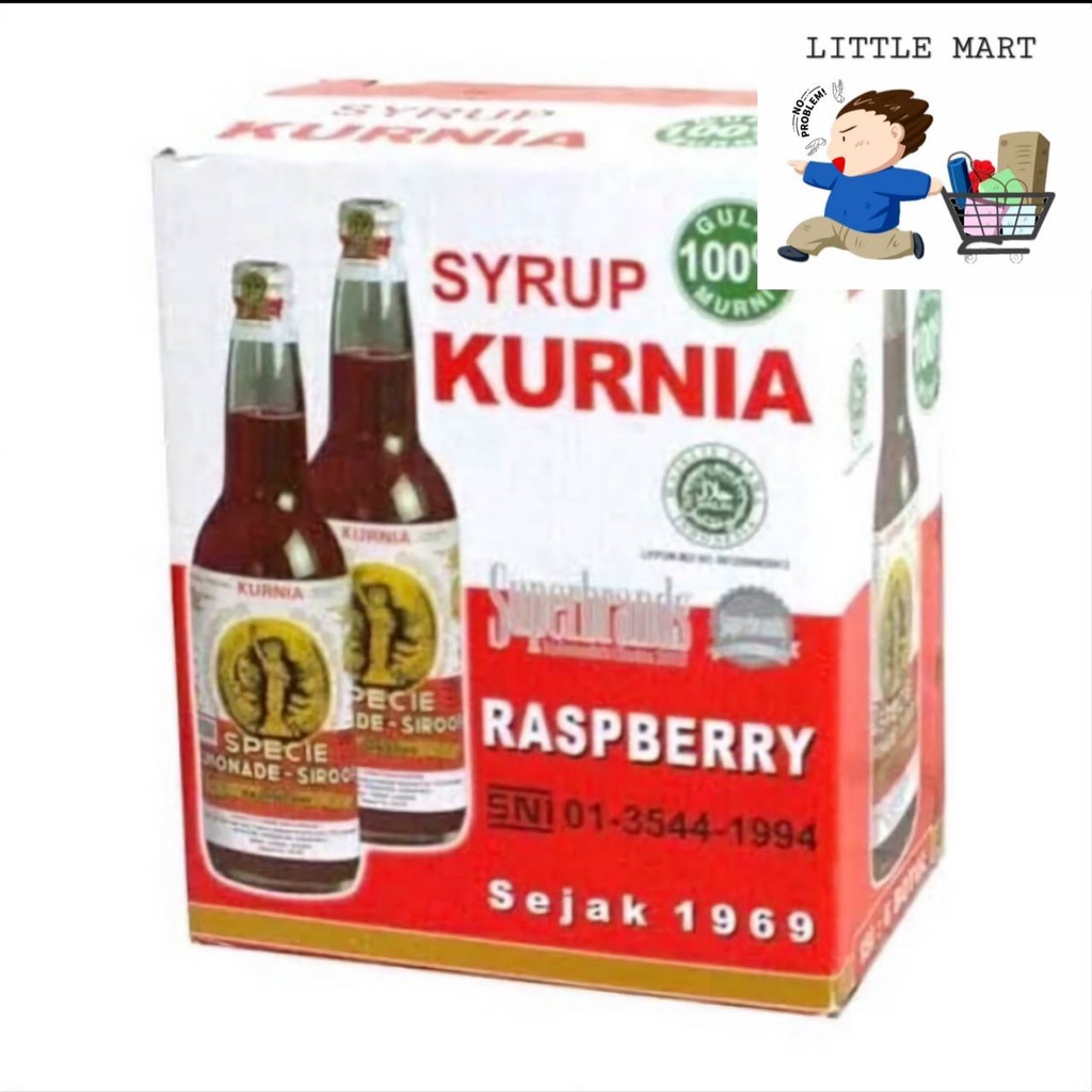 Jual Sirup Kurnia rasa Raspberry, 1 kotak isi 6 botol | Shopee Indonesia